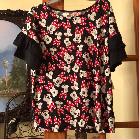 Disney Tops - NEW Disney Parks Minnie Mouse Ruffles Blouse!